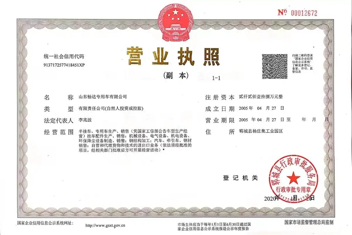 Factory Business license