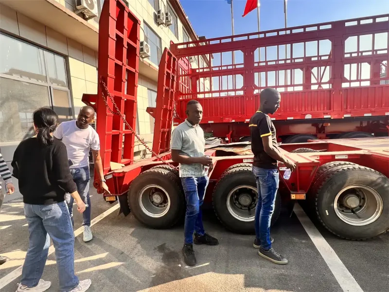 5 Axle Lowbed Trailer about to Be Shipped to Congo