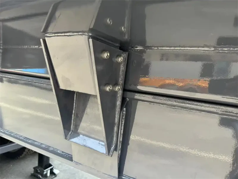 Tri Axle Dump Semi Trailer with Electric Tarp