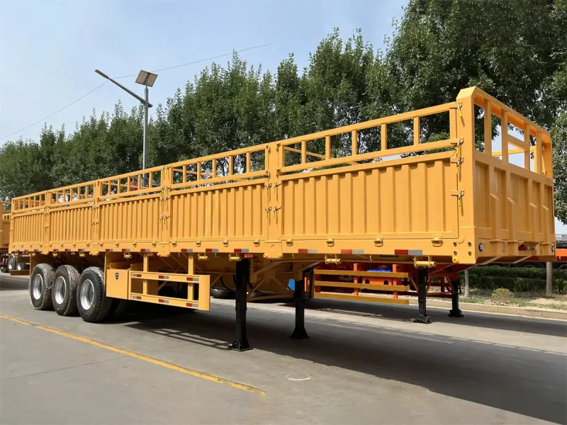 3 axle fence cargo semi trailer