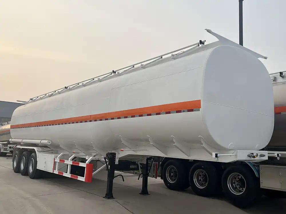 Remolque cisterna de aluminio para combustible