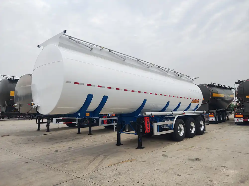 Carbon Steel Fuel Tanker Semi Trailer