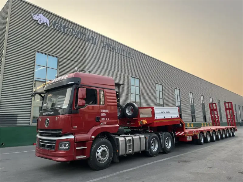 8 Axle Extendable Lowbed Trailer