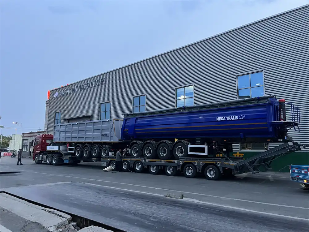 Two 4-Axle Tipper Trailers to Be Exported to Kazakhstan