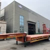 tri axle low bed trailer