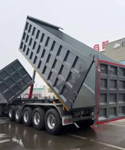 Front Side Rear Tipper Dump Trailer