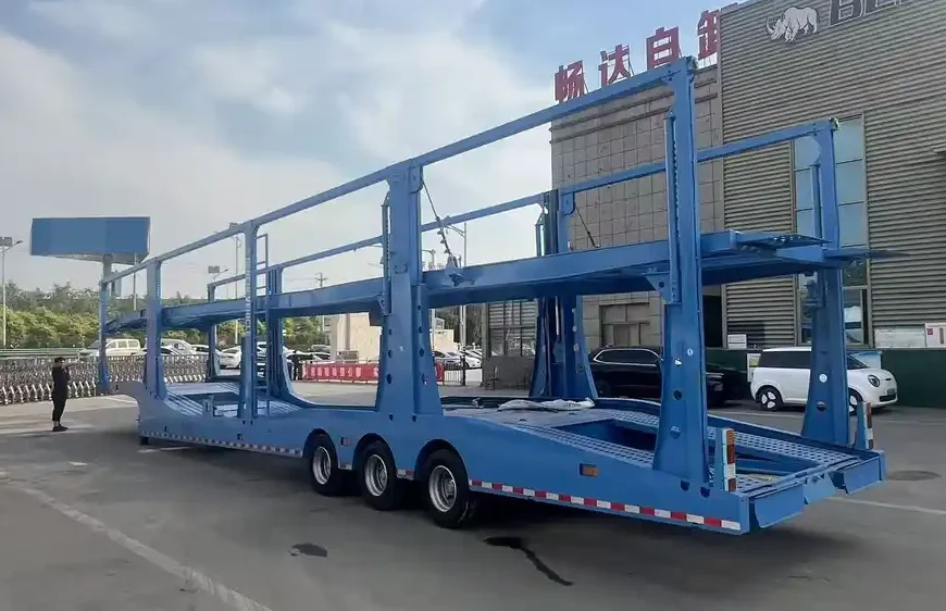 3-axle 8-unit car carrier semi-trailer