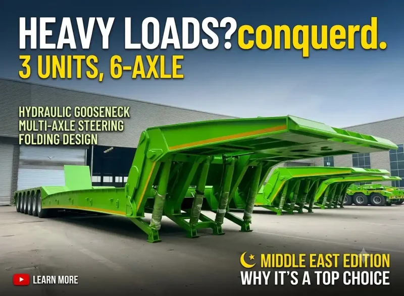 6-Axle Folding Gooseneck Semi Trailer 11