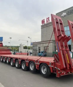 8 axle extendable low bed semi trailer