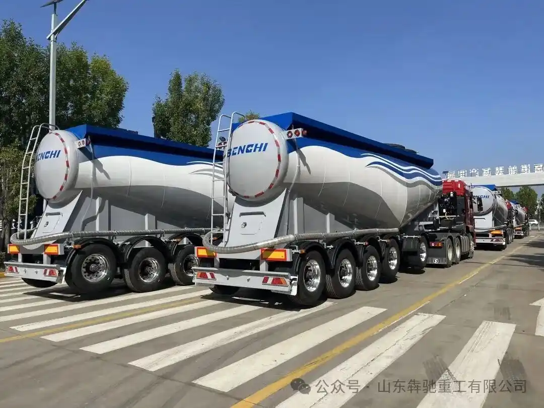 Customized 5-Axle Bulk Cement Powder Tank Semi-Trailers